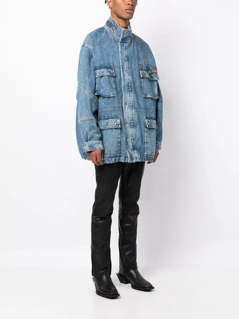 DENIM PARKA JACKET