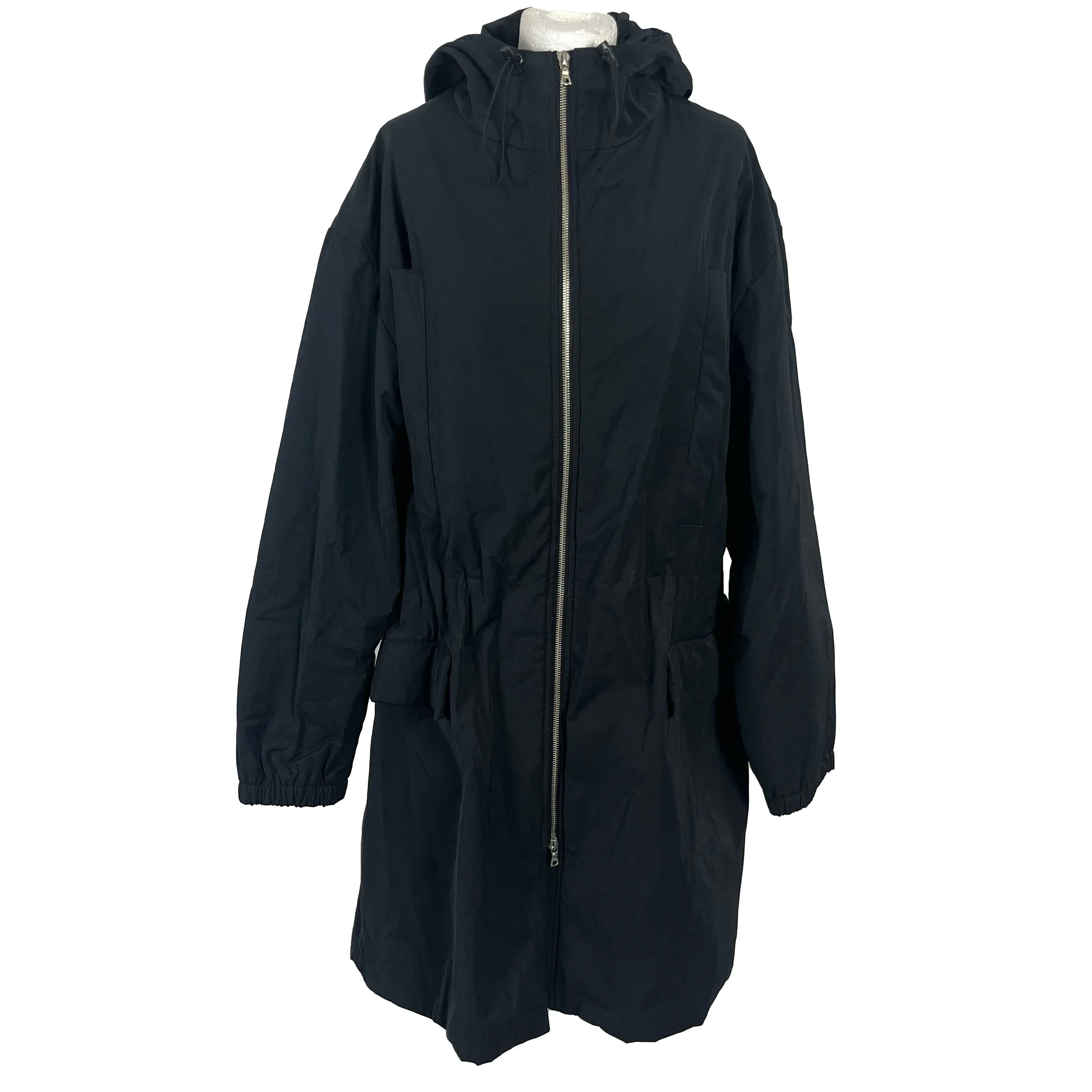 Dries Van Noten Black Cotton Mix Padded Parka M/L