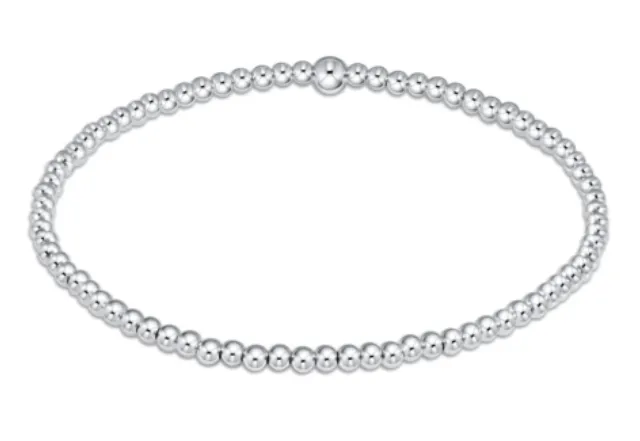 E Newton Classic Sterling Bead Bracelet