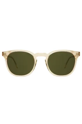 Eldridge - Champagne w/ Olive Flat Lenses