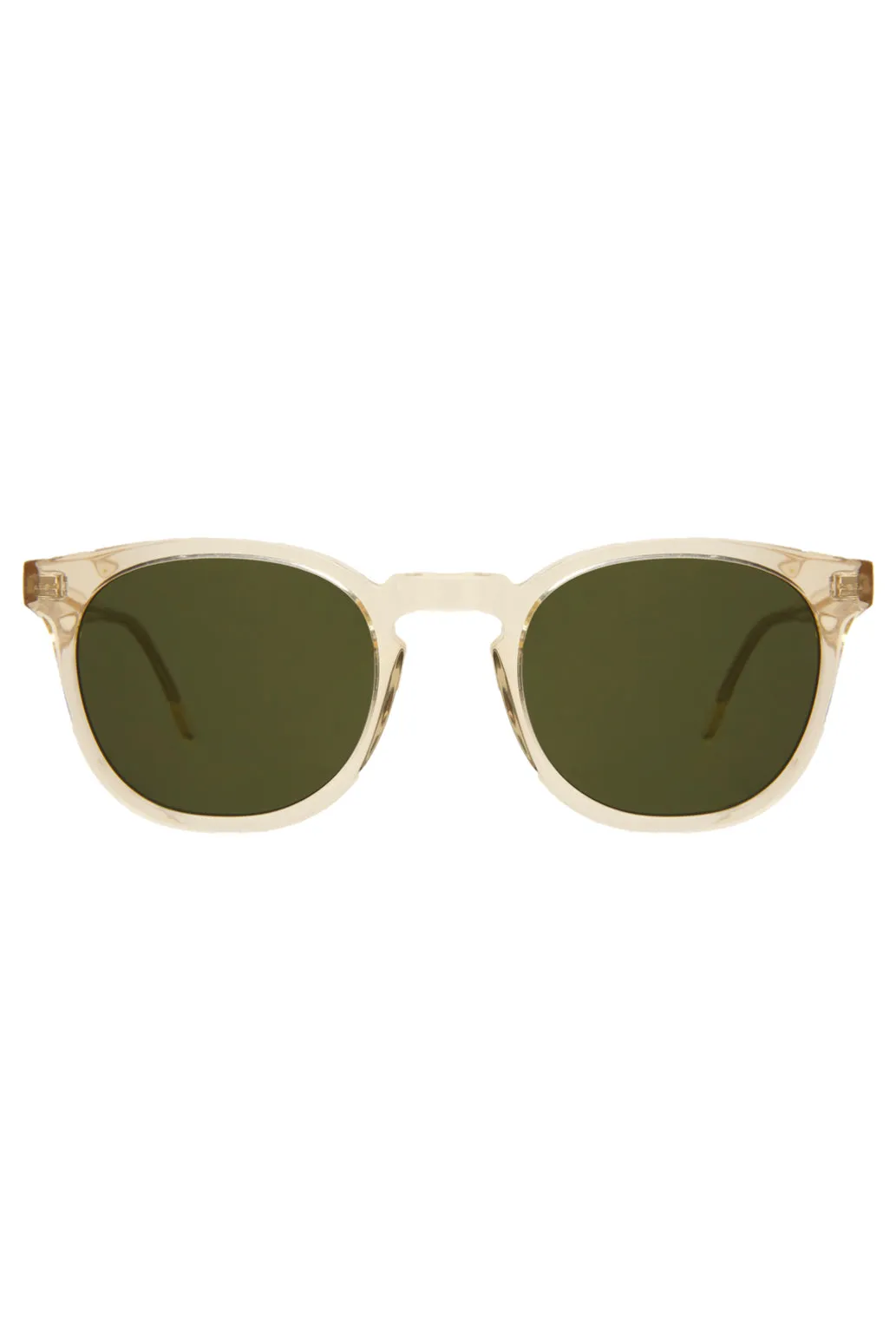 Eldridge - Champagne w/ Olive Flat Lenses