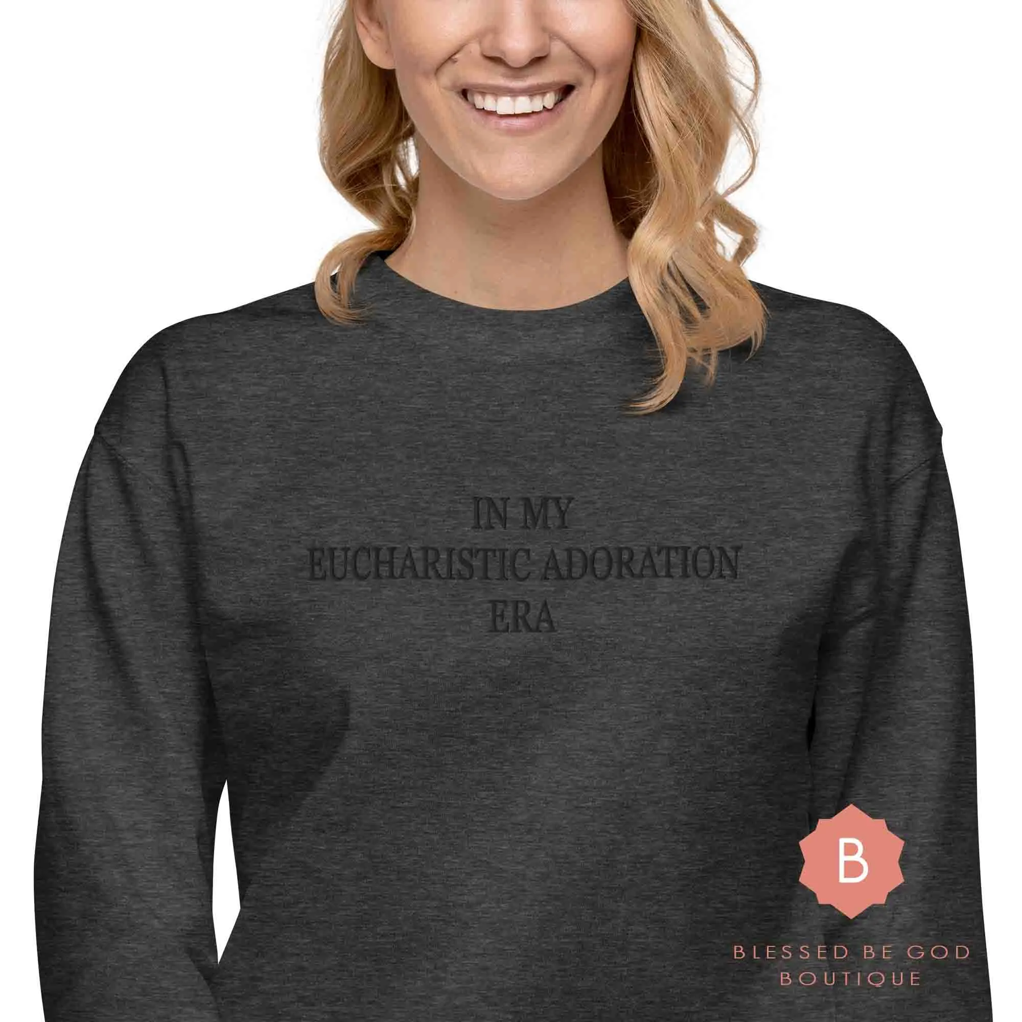 Eucharistic Adoration, Unisex Premium Sweatshirt