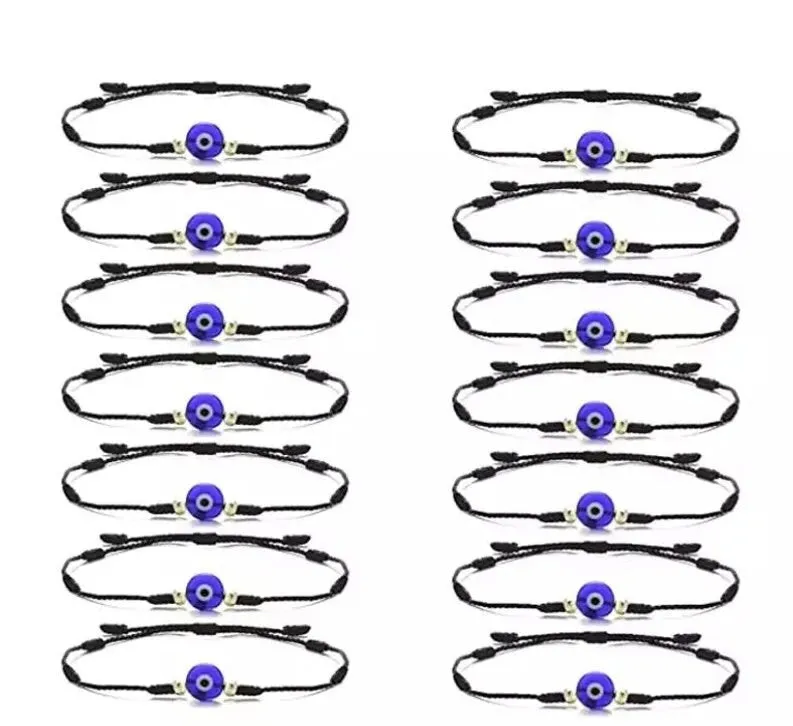 Evil Eye Bracelet - Protection Bracelet - Nazar Bracelet-Evil eye lucky bracelet-Evil Eye Bracelet String Protection Bracelet Couple Friends