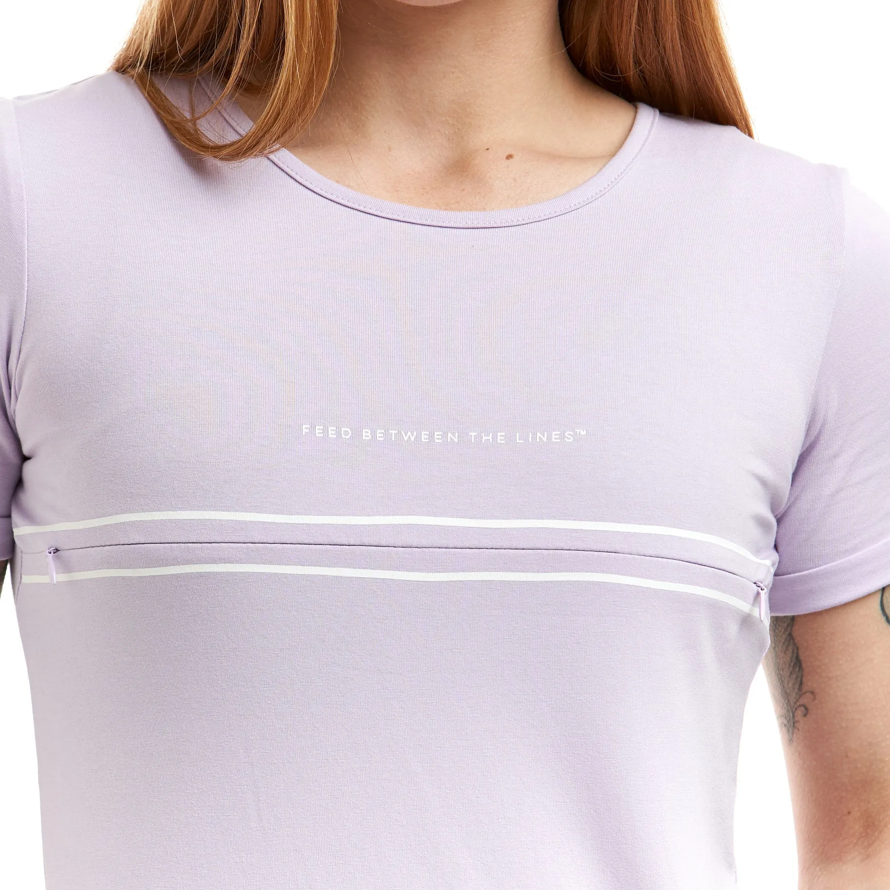 ‘FEED BETWEEN THE LINES’ Breastfeeding Tee