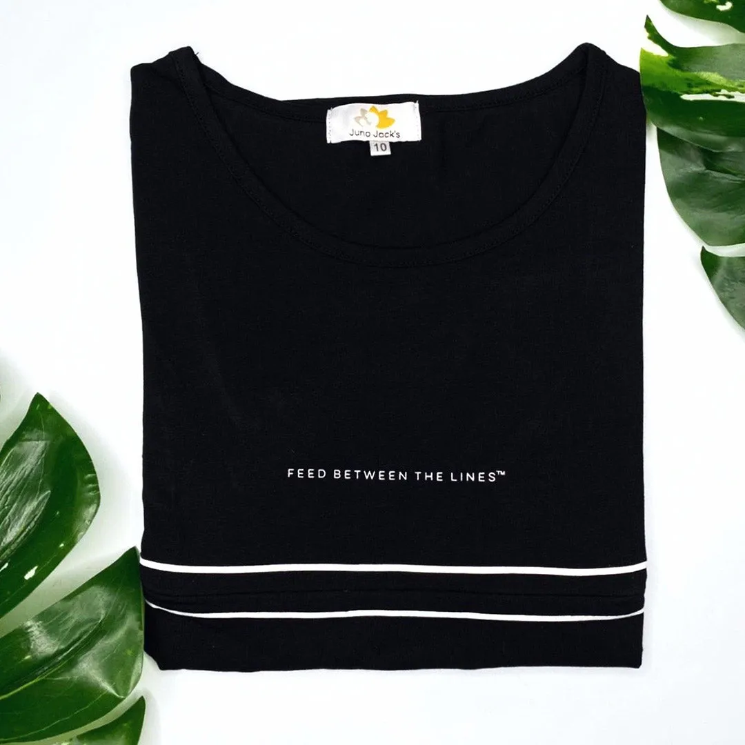 ‘FEED BETWEEN THE LINES’ Breastfeeding Tee