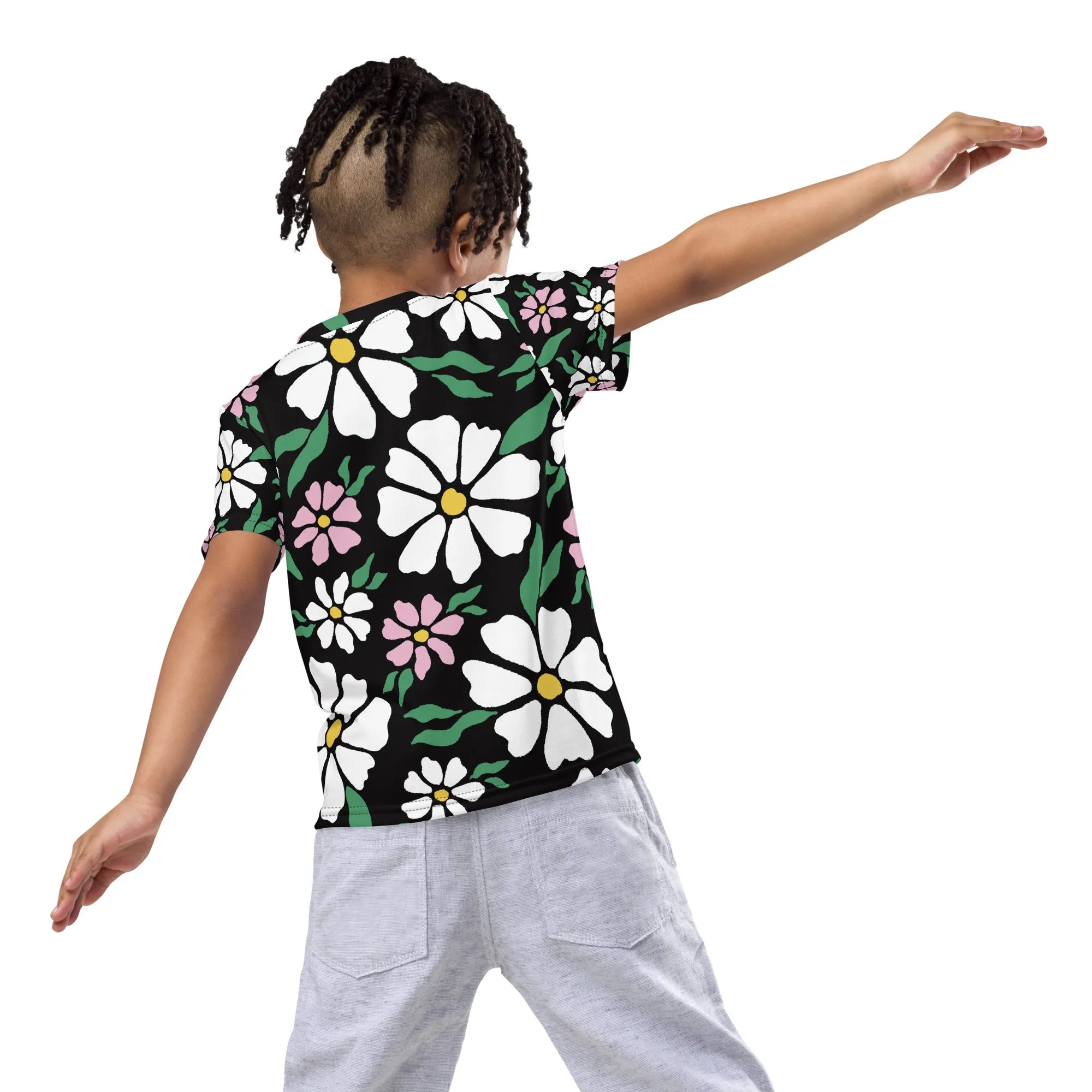 Flower petals pattern Kids crew neck t-shirt