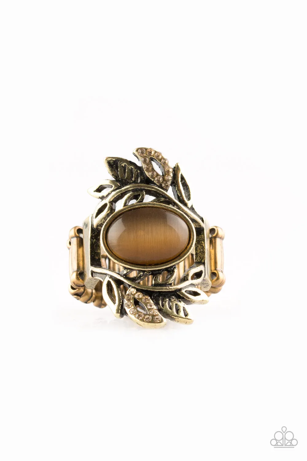 Garden Dew Brass Ring