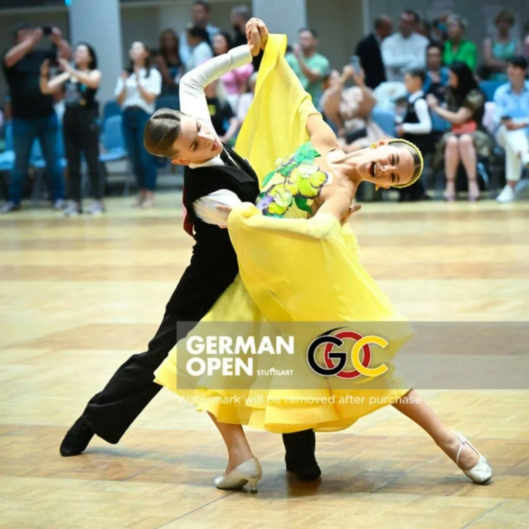 Gorgeous Yellow Junior Ballroom Dress