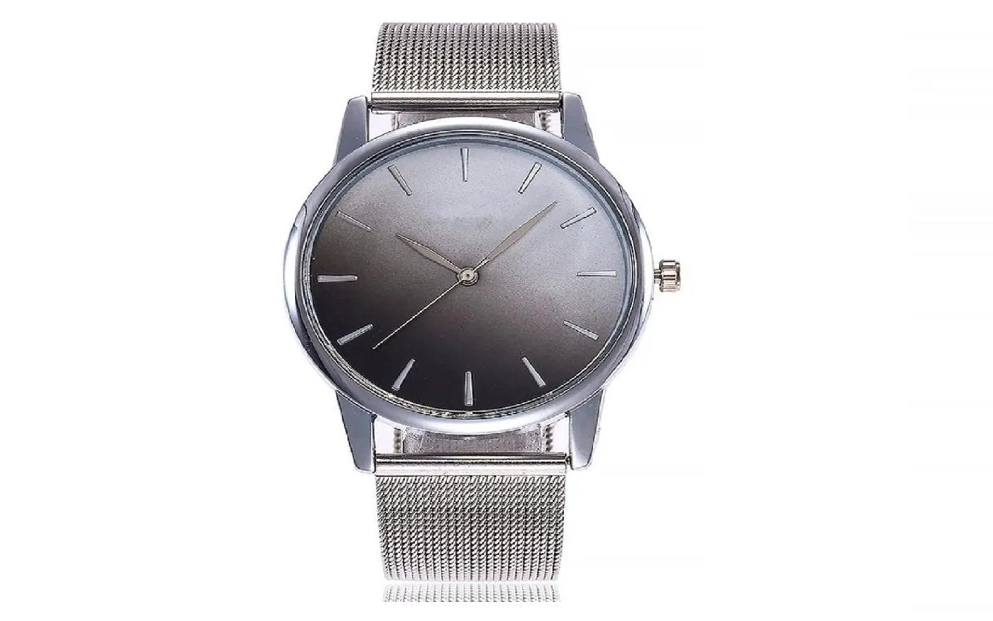 Gradient Printing Full Stainless Steel Mesh Strap Watch