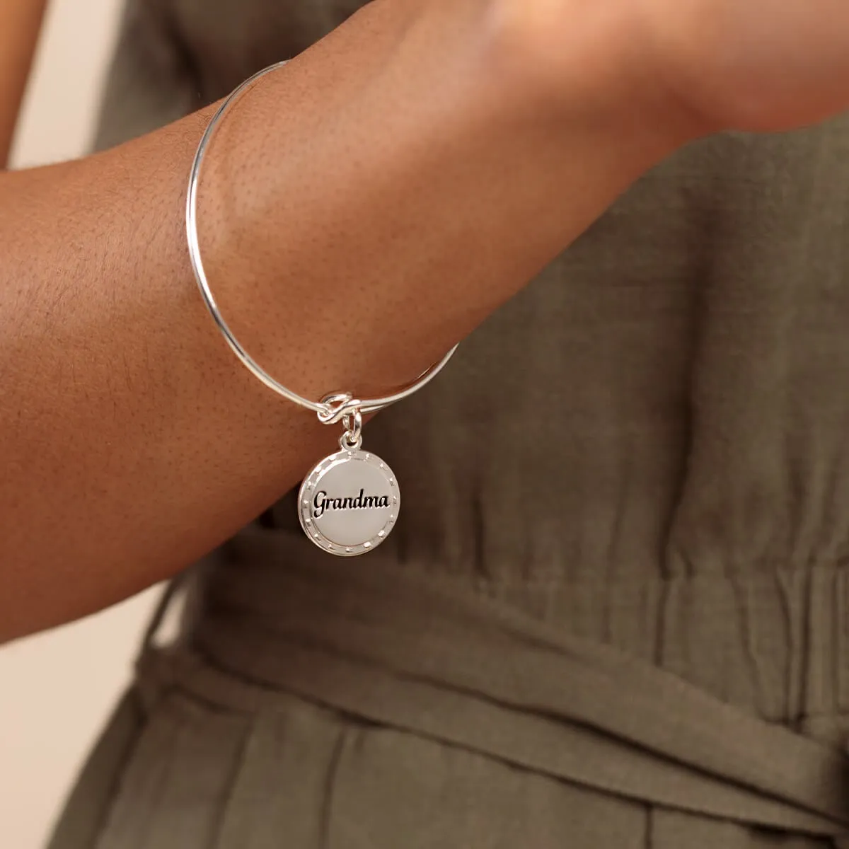 Grandma, 'Wise   Warm' Charm Bangle