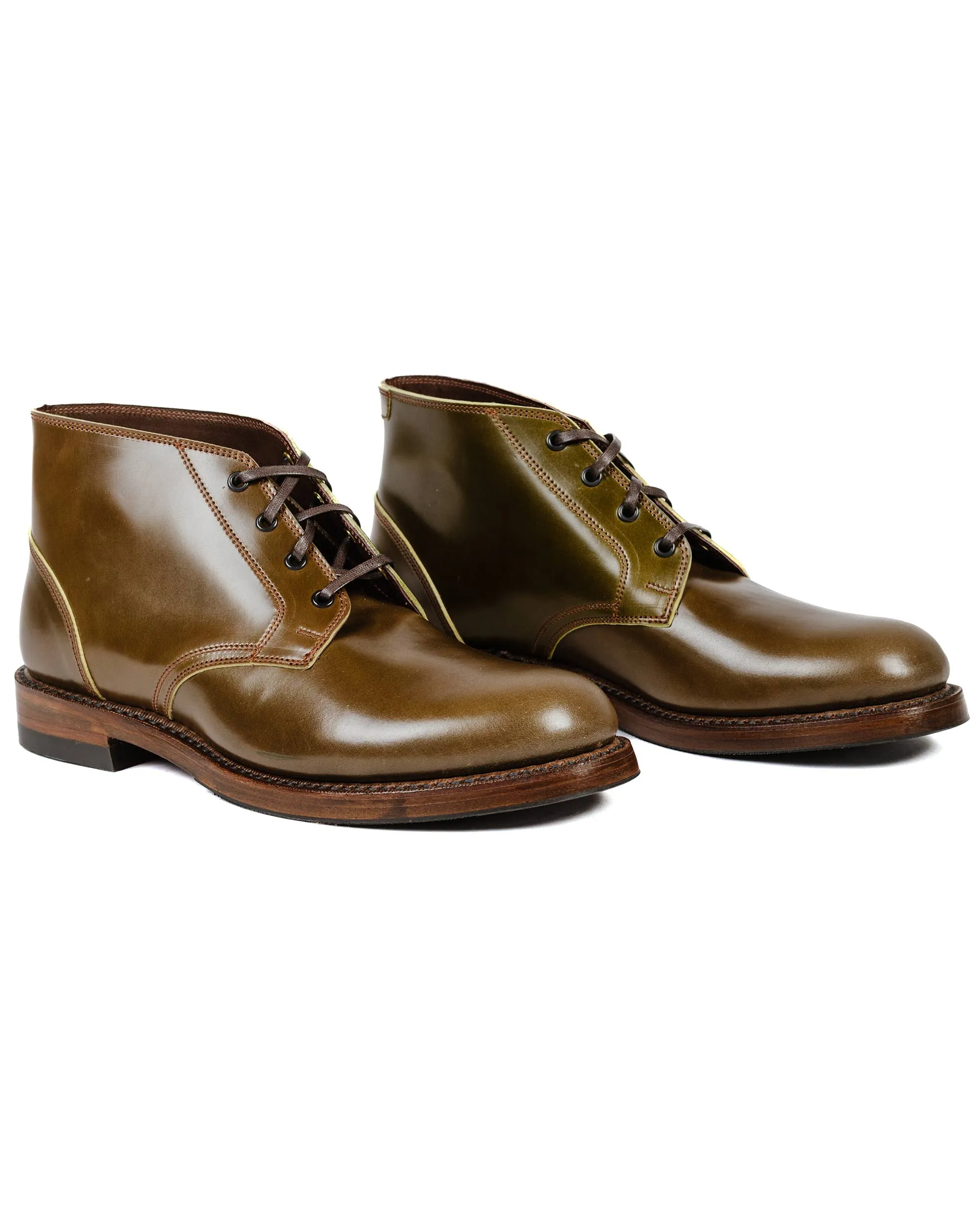 John Lofgren Bootmaker The Steadfast Chukka Boots Shinki Hikaku Shell Cordovan Olive