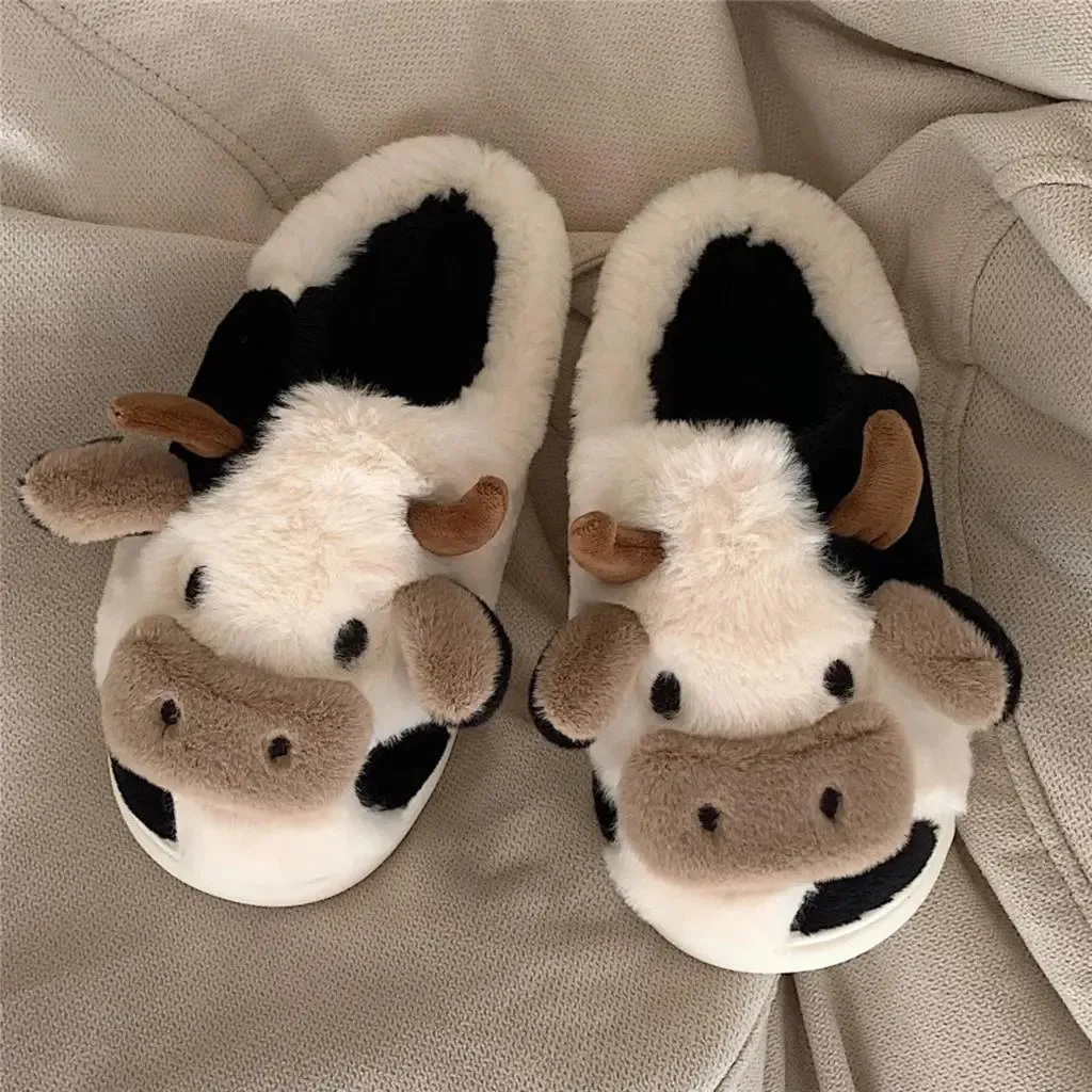 Kawaii Milk Cow  Slippers Kimi