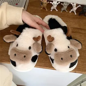 Kawaii Milk Cow  Slippers Kimi