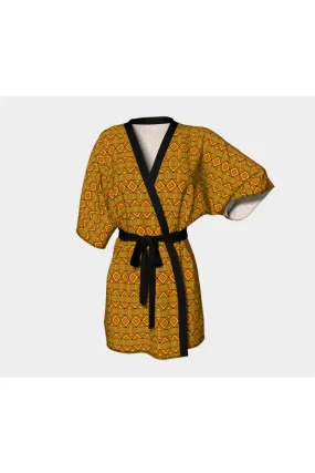 Kente Print Kimono Robe