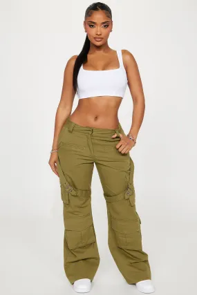 Klesis Wide Leg Cargo Pant - Olive