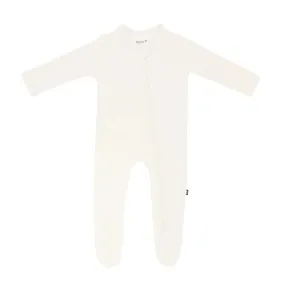 Kyte Baby - Zippered Footie in Ecru