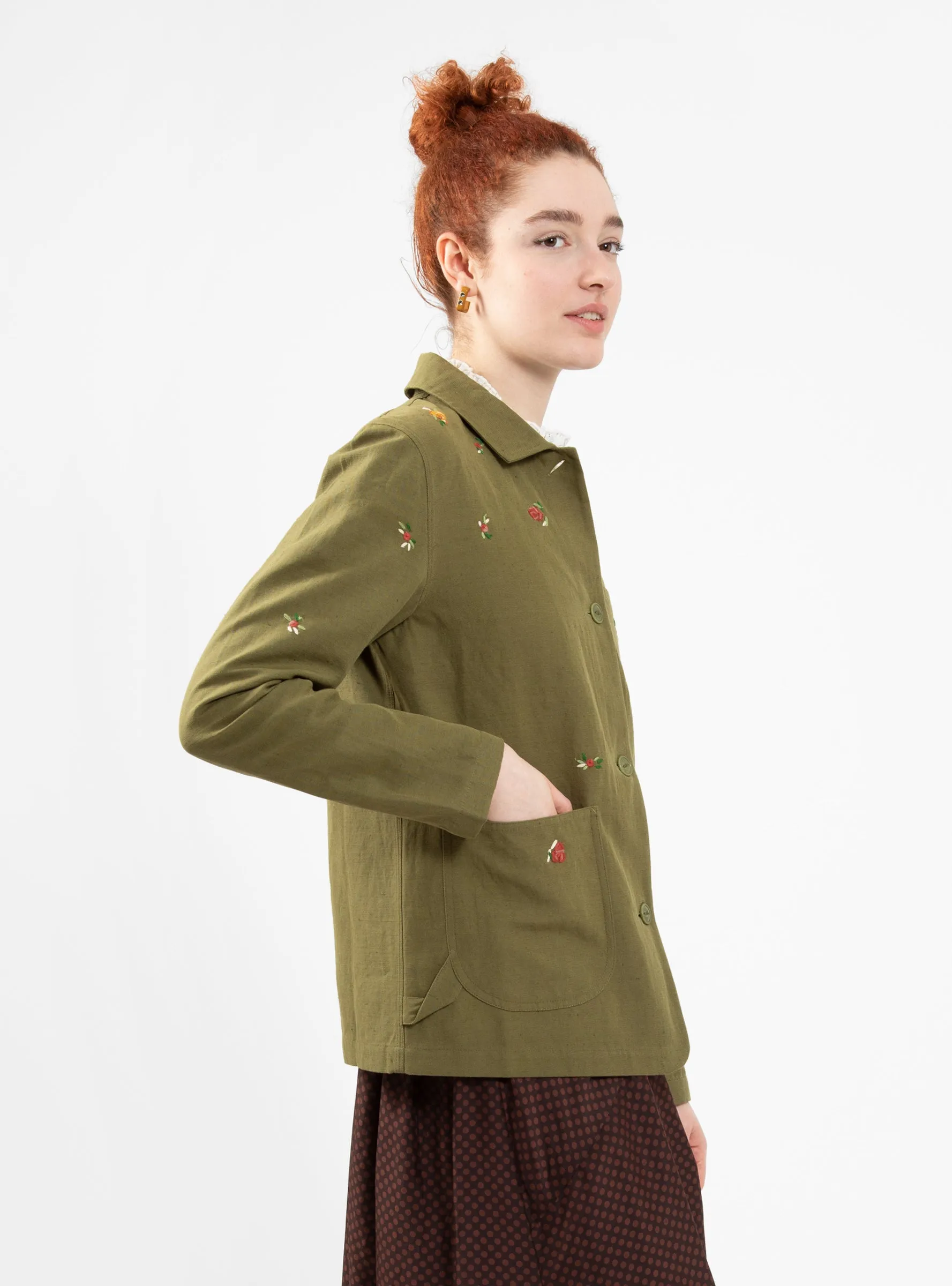 Labour Chore Jacket Olive Green