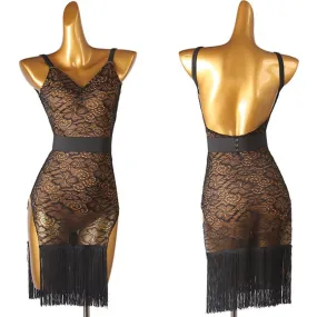 Lace Embrace Latin Dance Practice Dress | LQ304