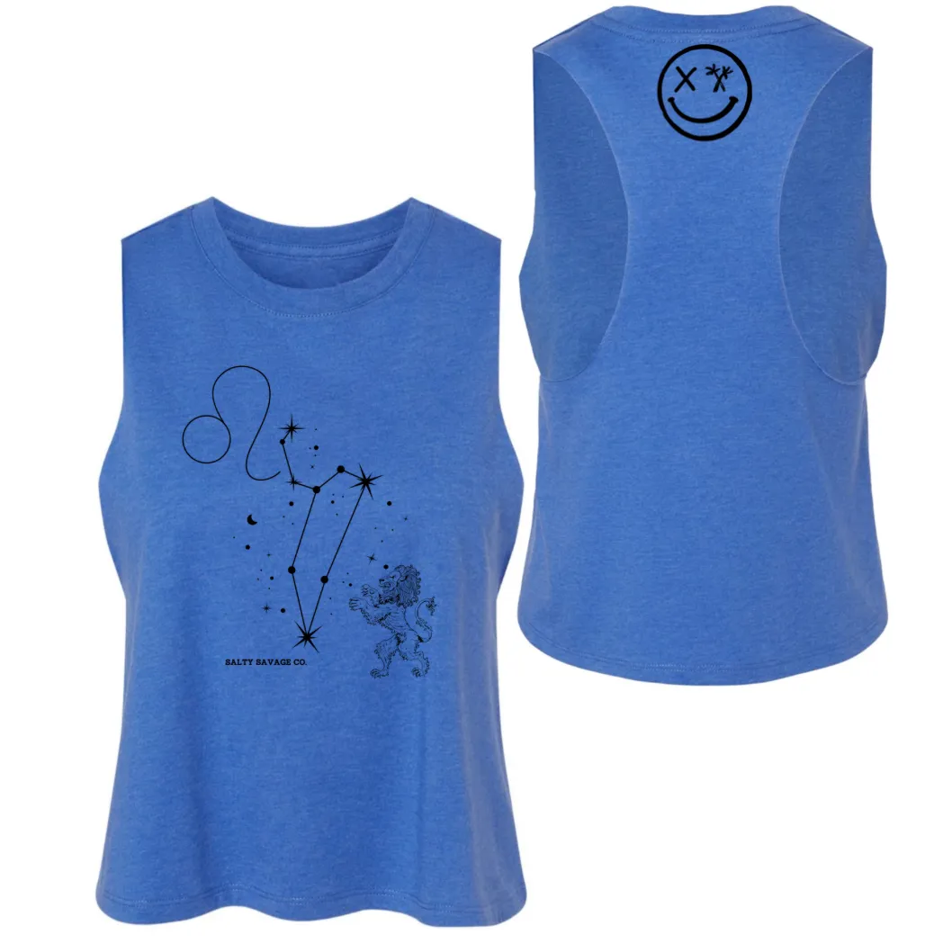 Ladies "Leo" Flowy Crop Tank | Zodiac Collection