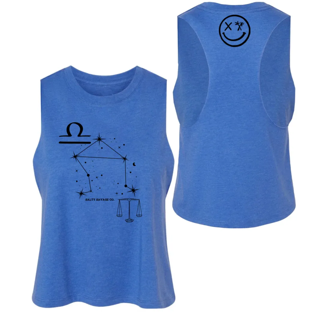 Ladies "Libra" Flowy Crop Tank | Zodiac Collection