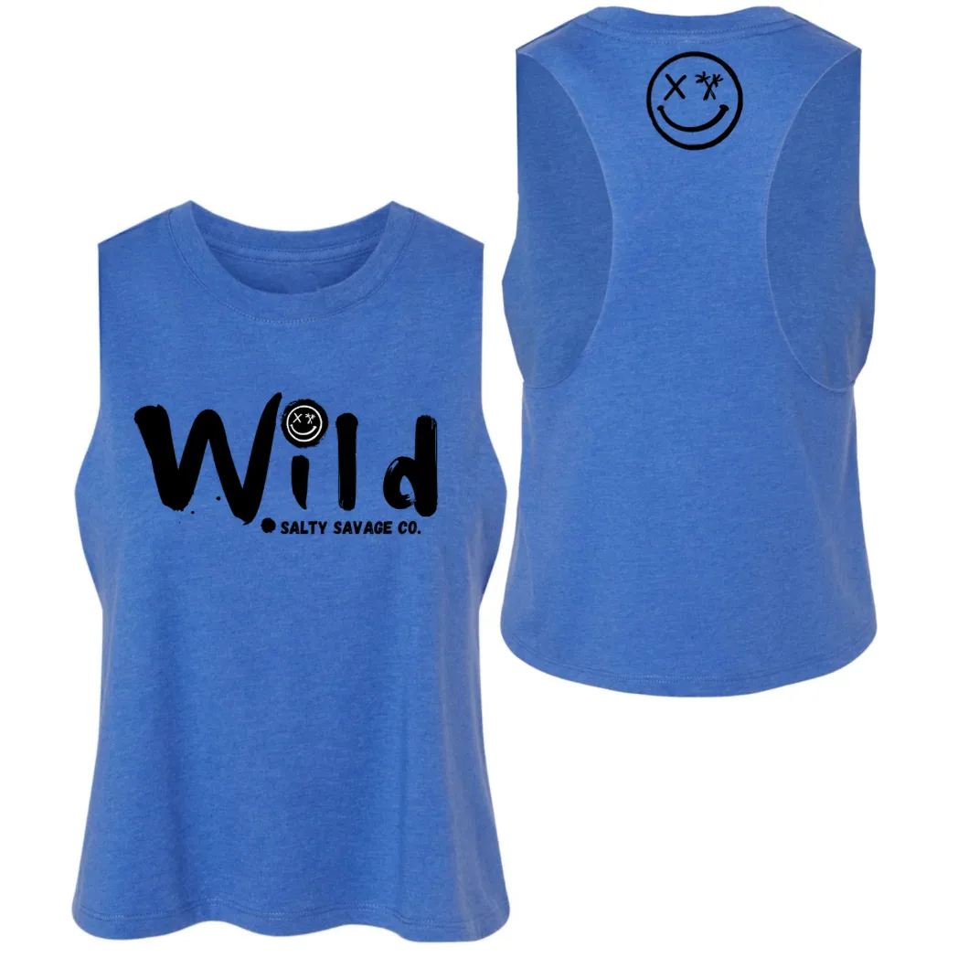 Ladies "Wild" Flowy Crop Tank