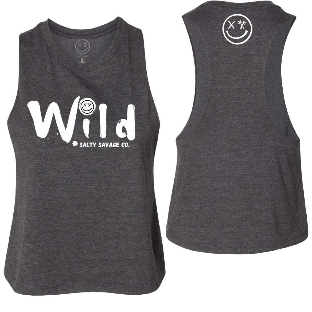 Ladies "Wild" Flowy Crop Tank