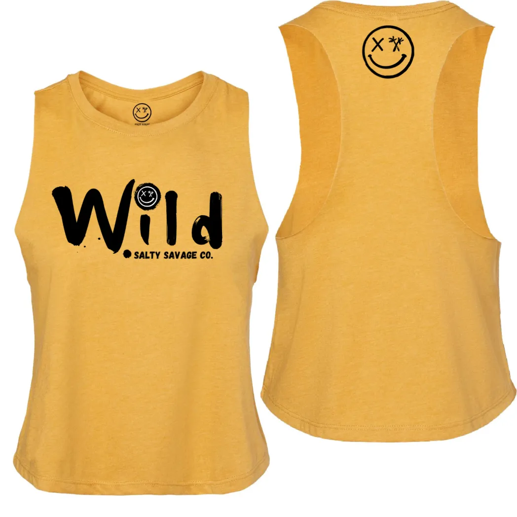 Ladies "Wild" Flowy Crop Tank