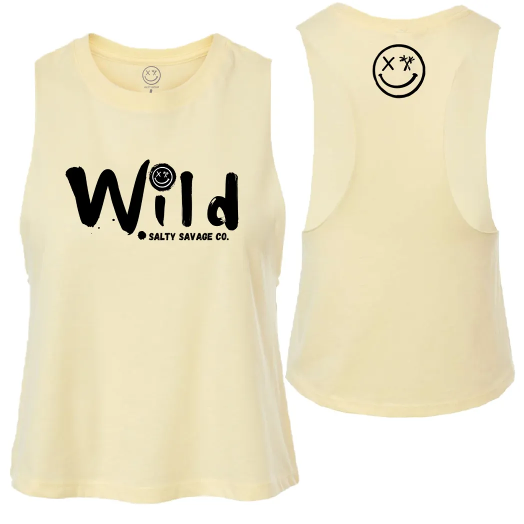 Ladies "Wild" Flowy Crop Tank