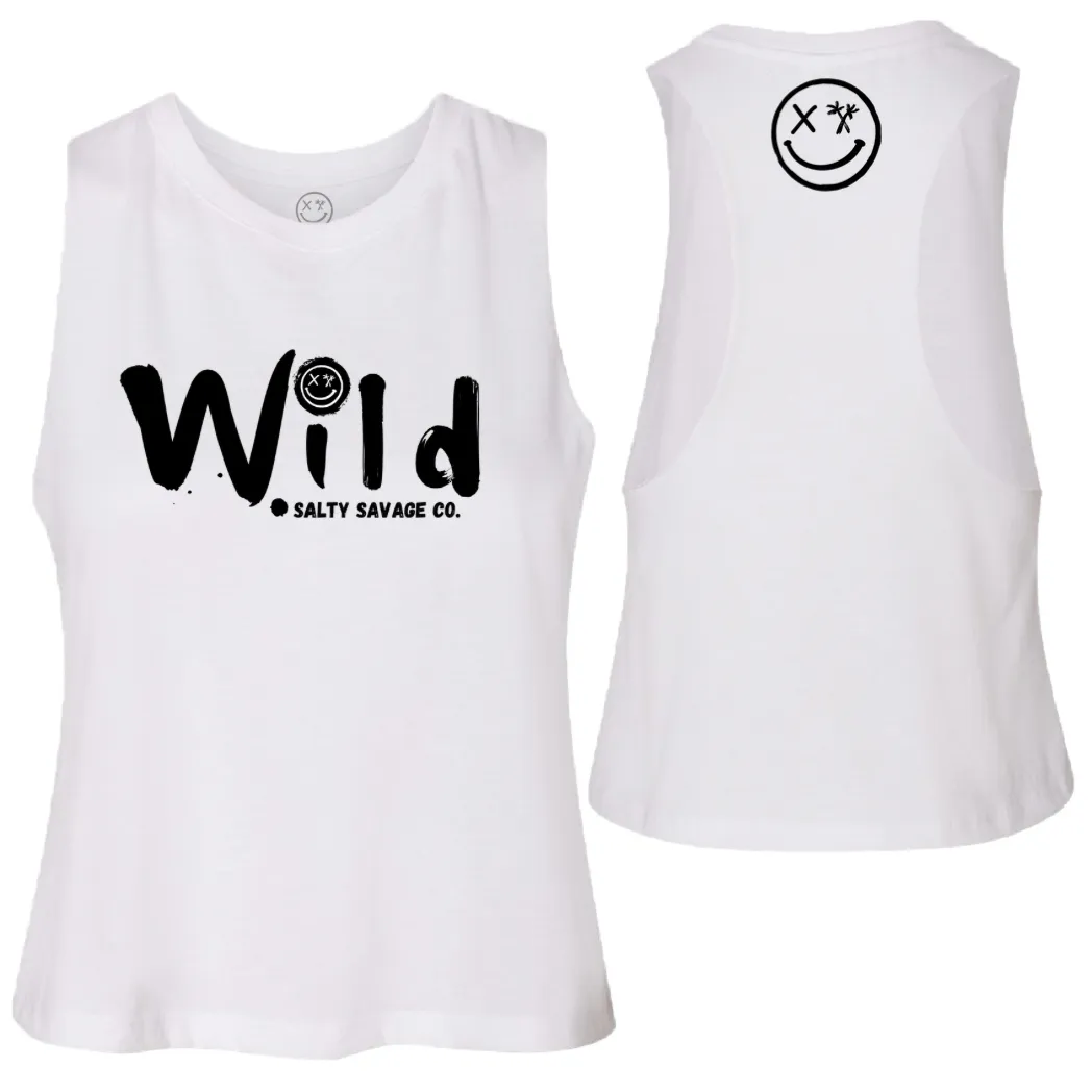 Ladies "Wild" Flowy Crop Tank