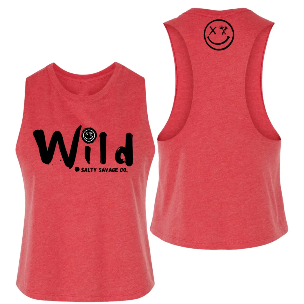 Ladies "Wild" Flowy Crop Tank