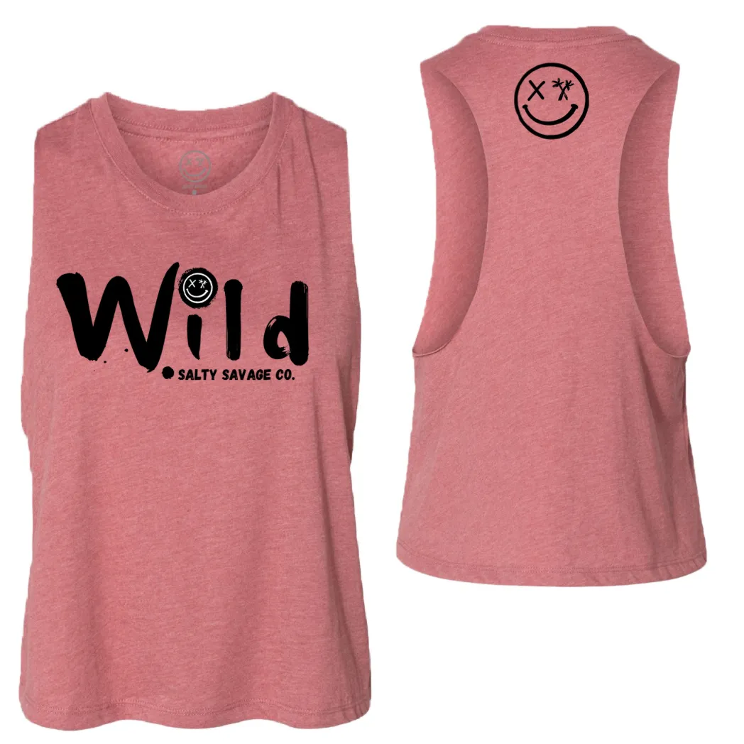 Ladies "Wild" Flowy Crop Tank