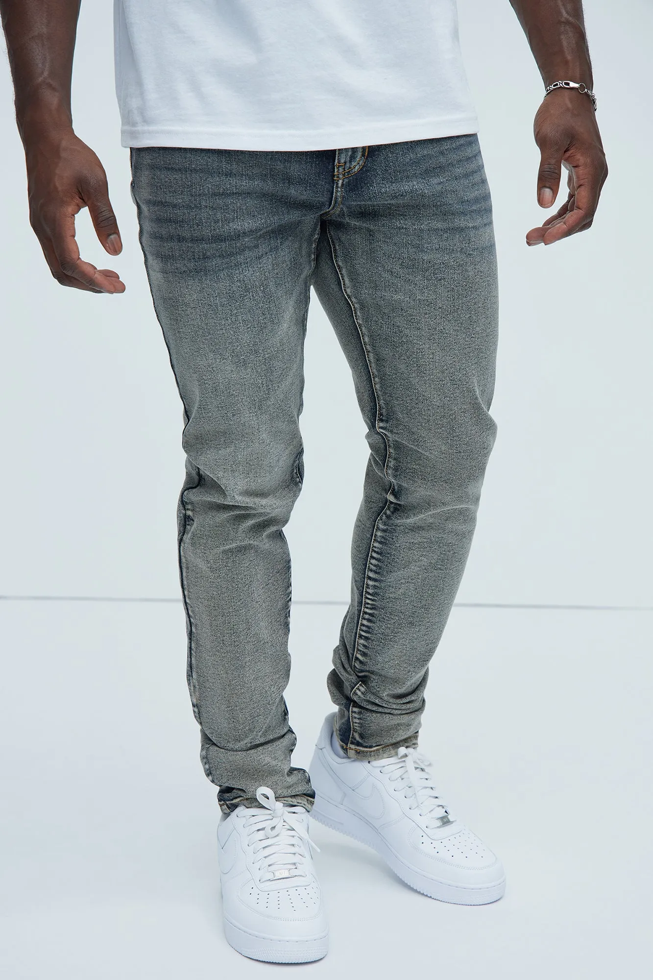 Lance Stacked Skinny Jeans - Dark Wash