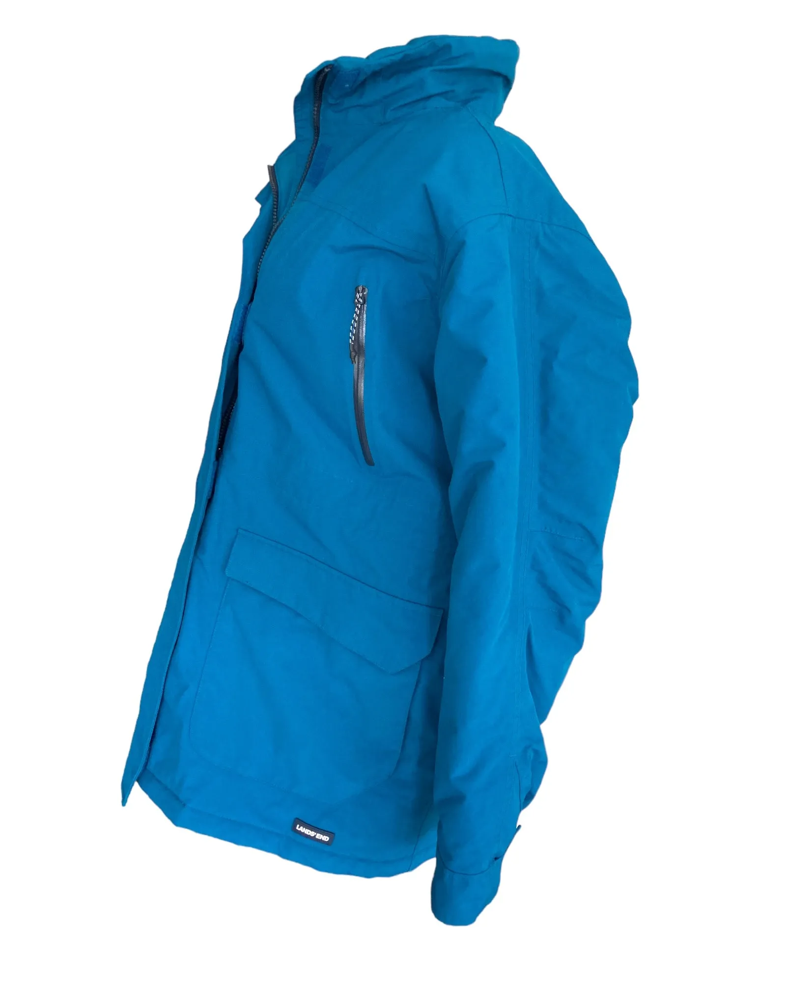 Land's End Teal Squall Parka, L