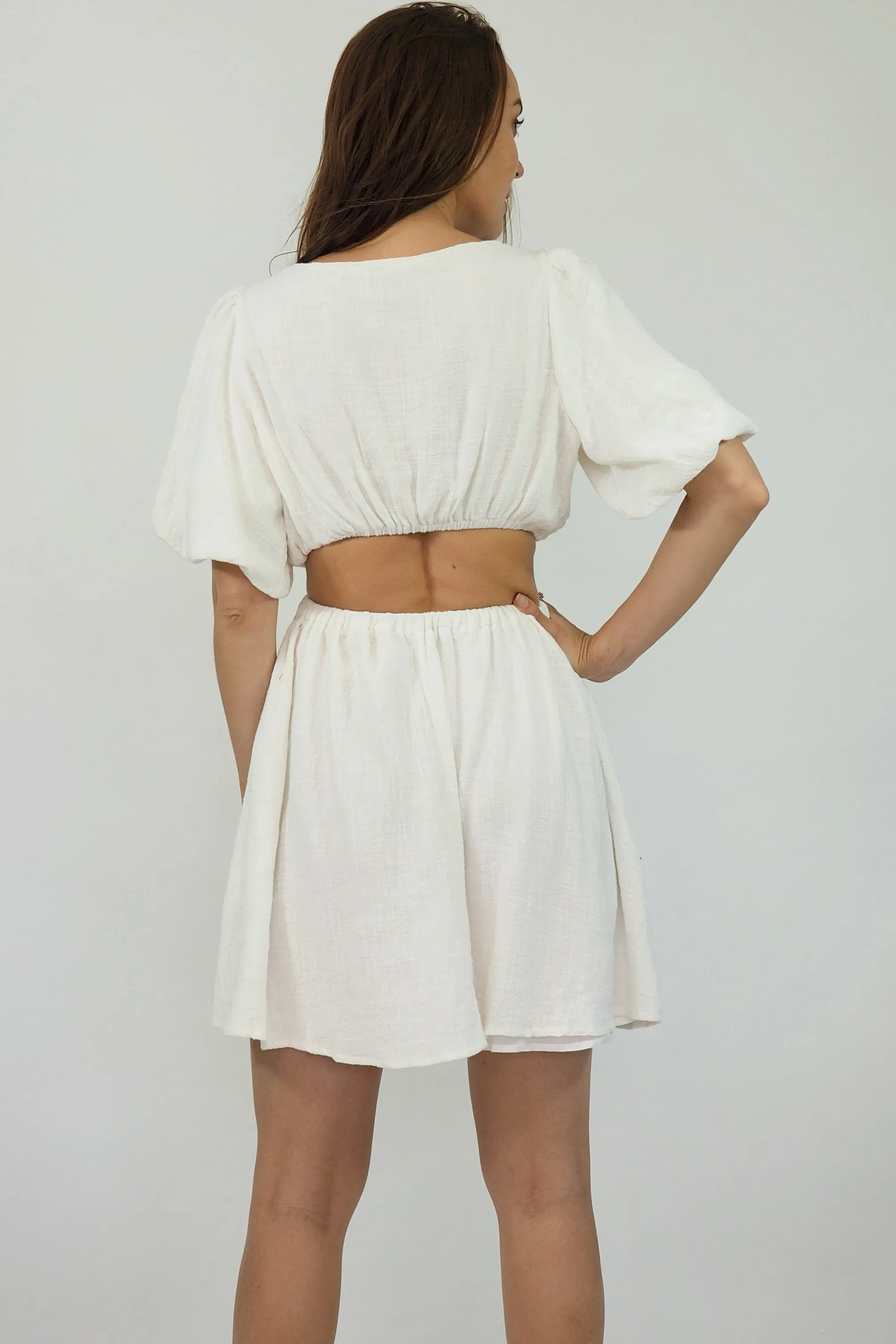 Leanne Mini Dress - White