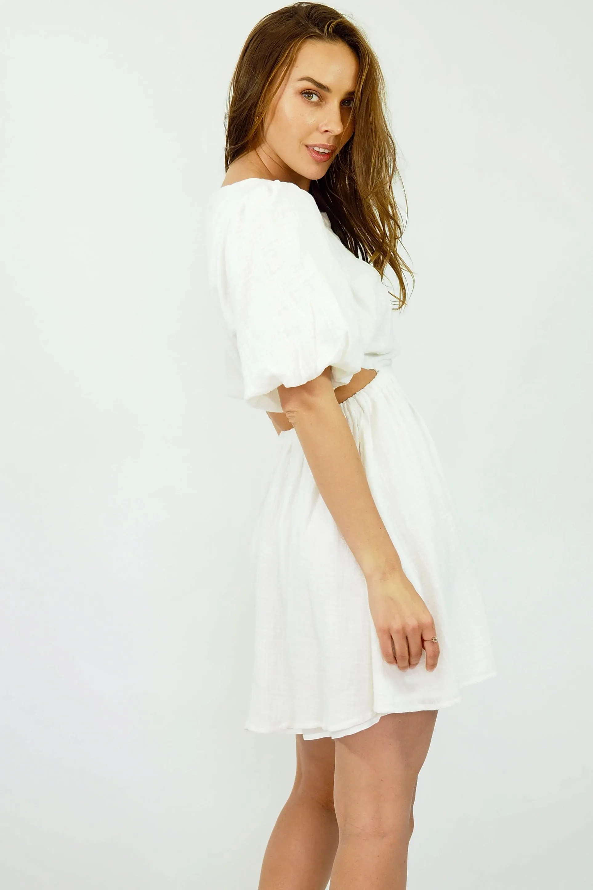 Leanne Mini Dress - White