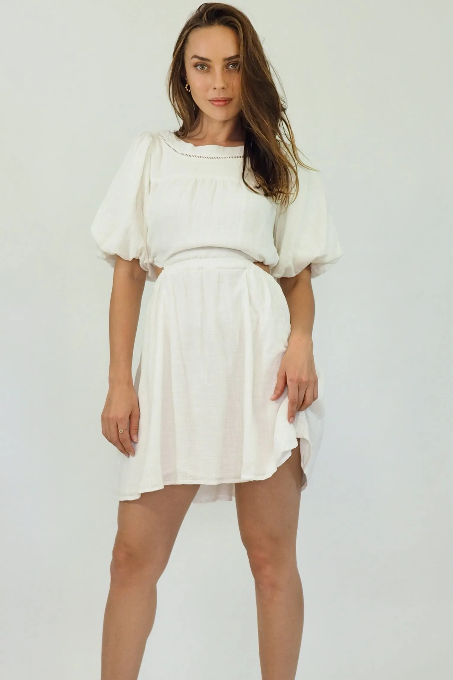 Leanne Mini Dress - White