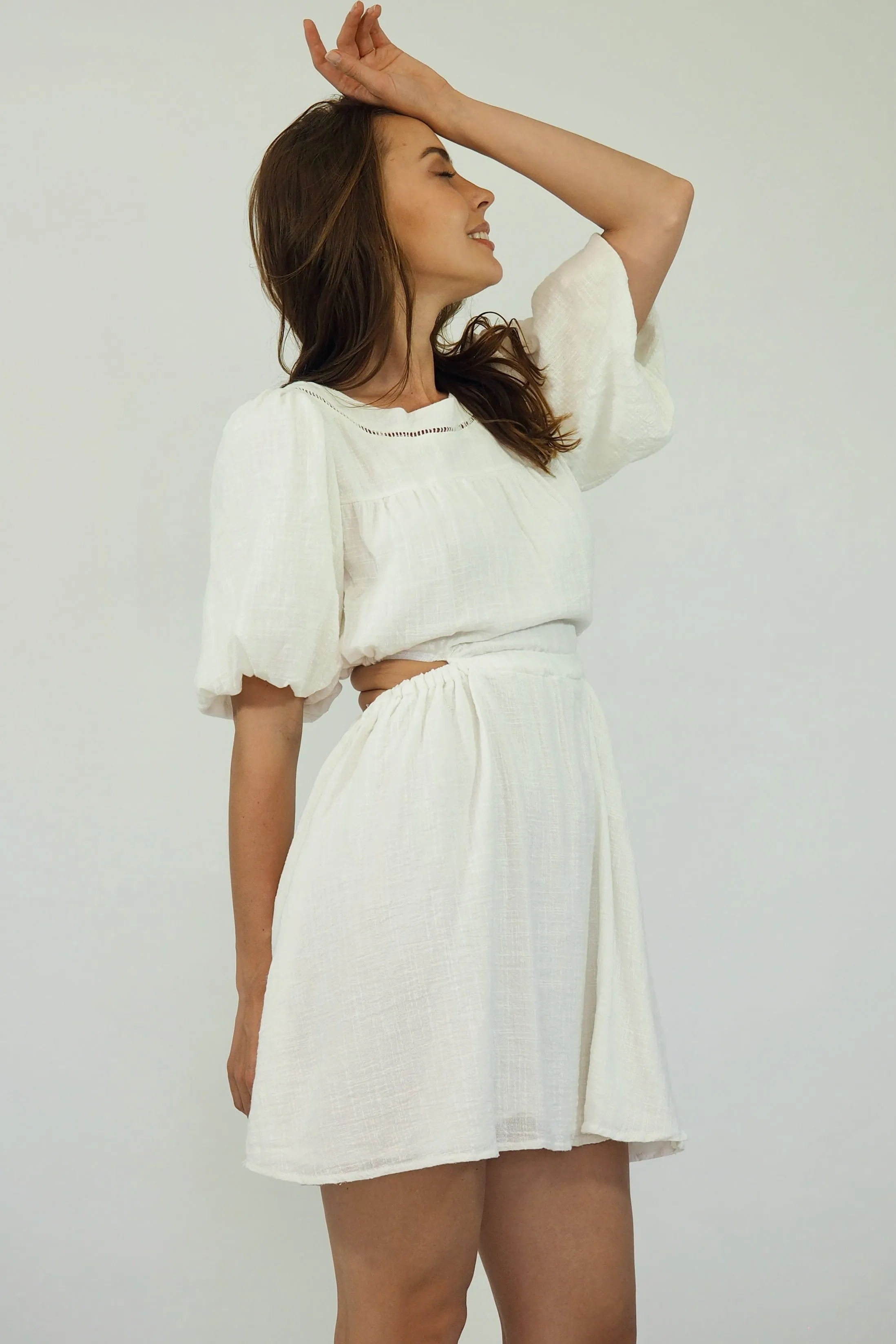 Leanne Mini Dress - White