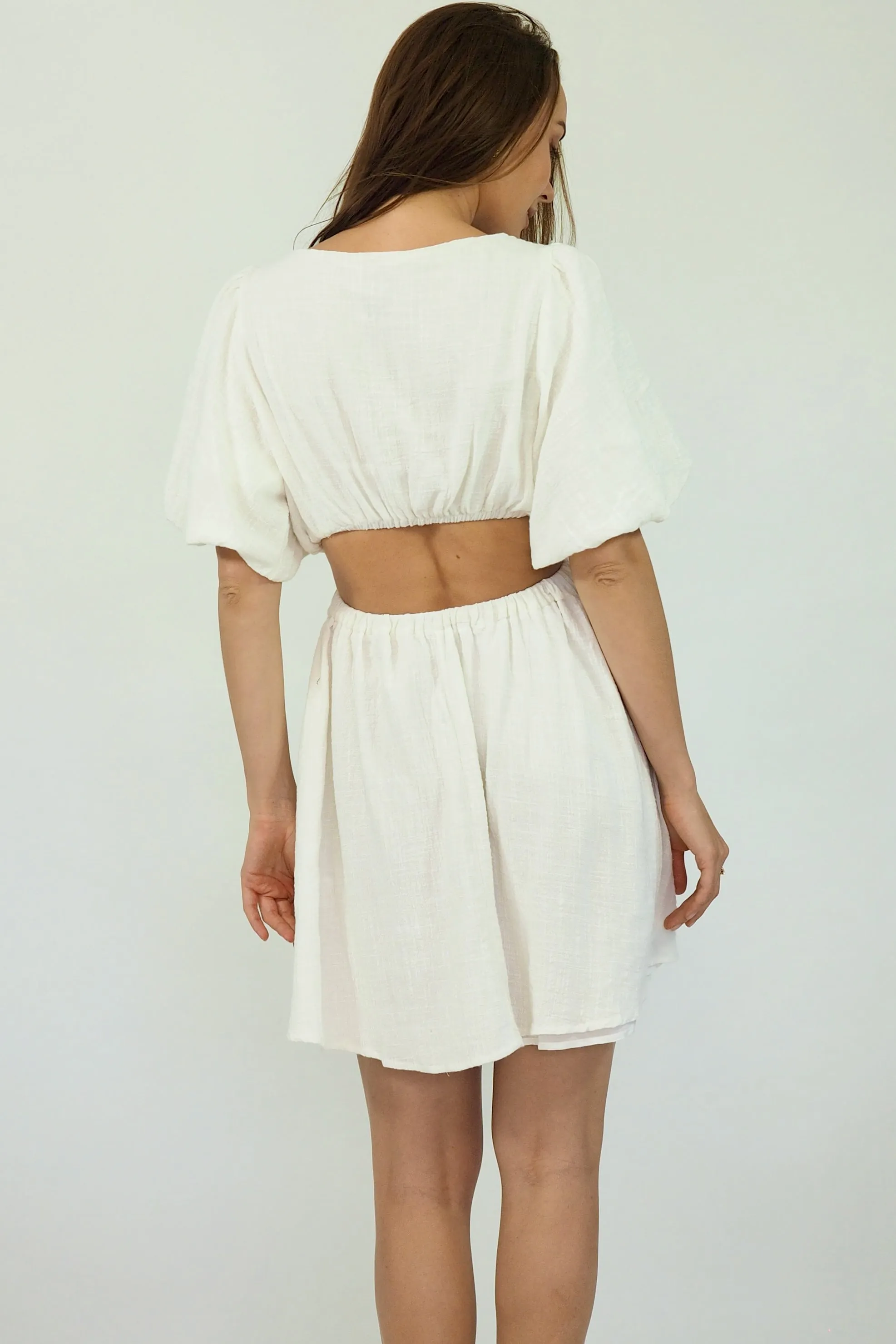 Leanne Mini Dress - White