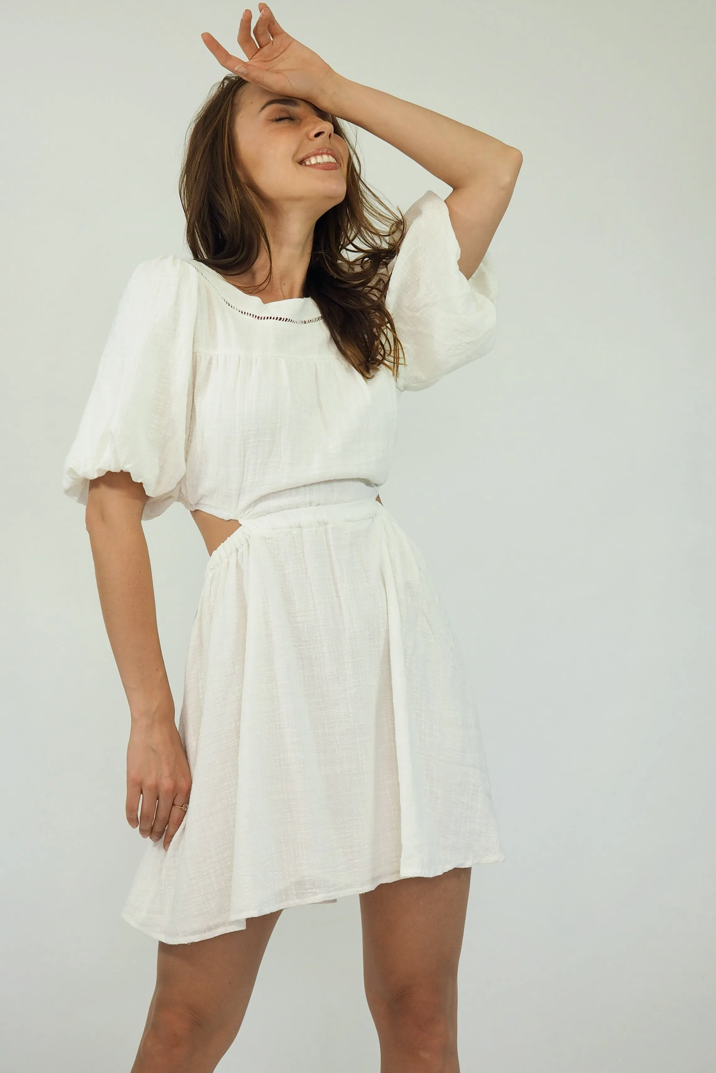 Leanne Mini Dress - White