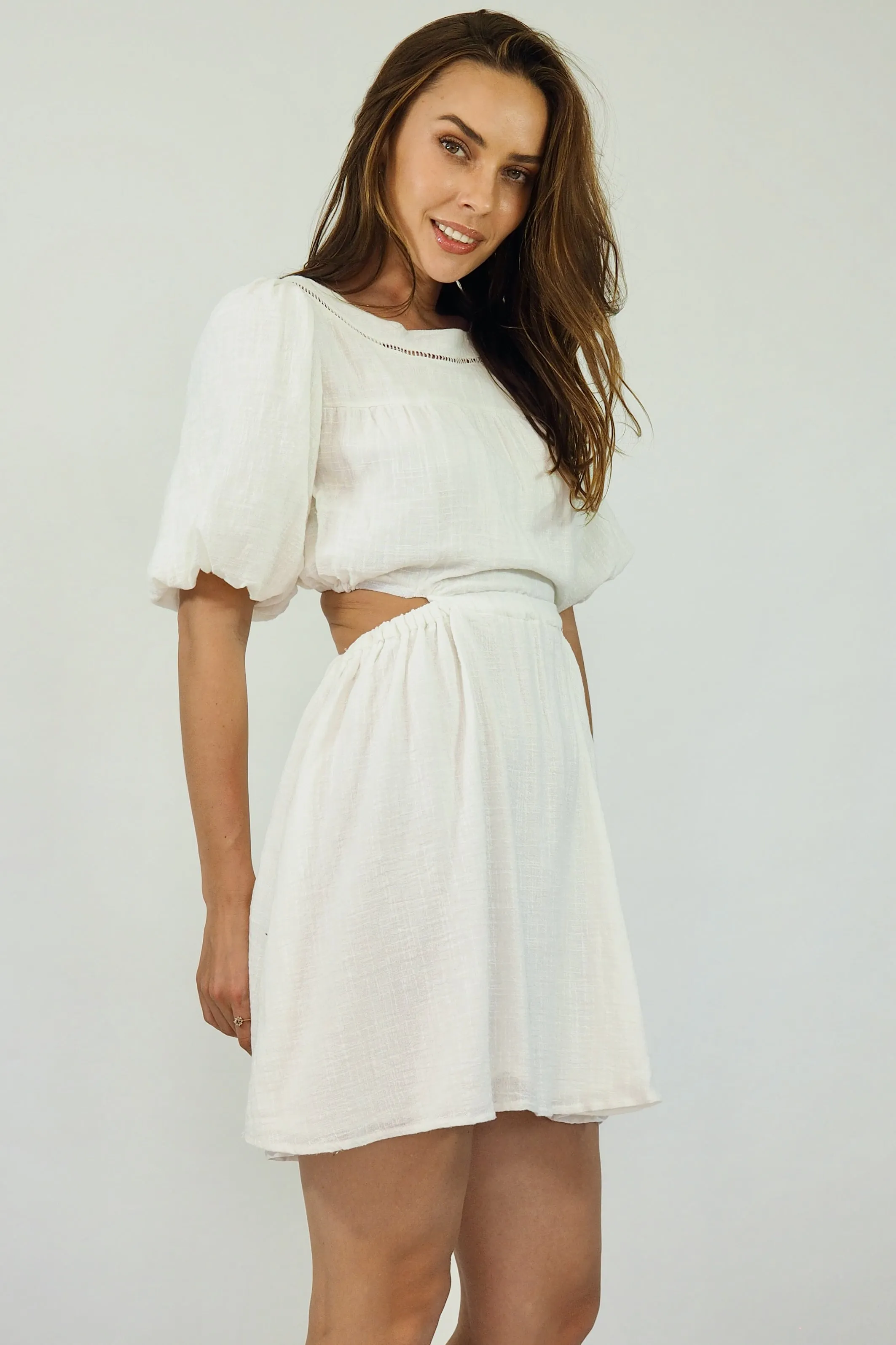 Leanne Mini Dress - White