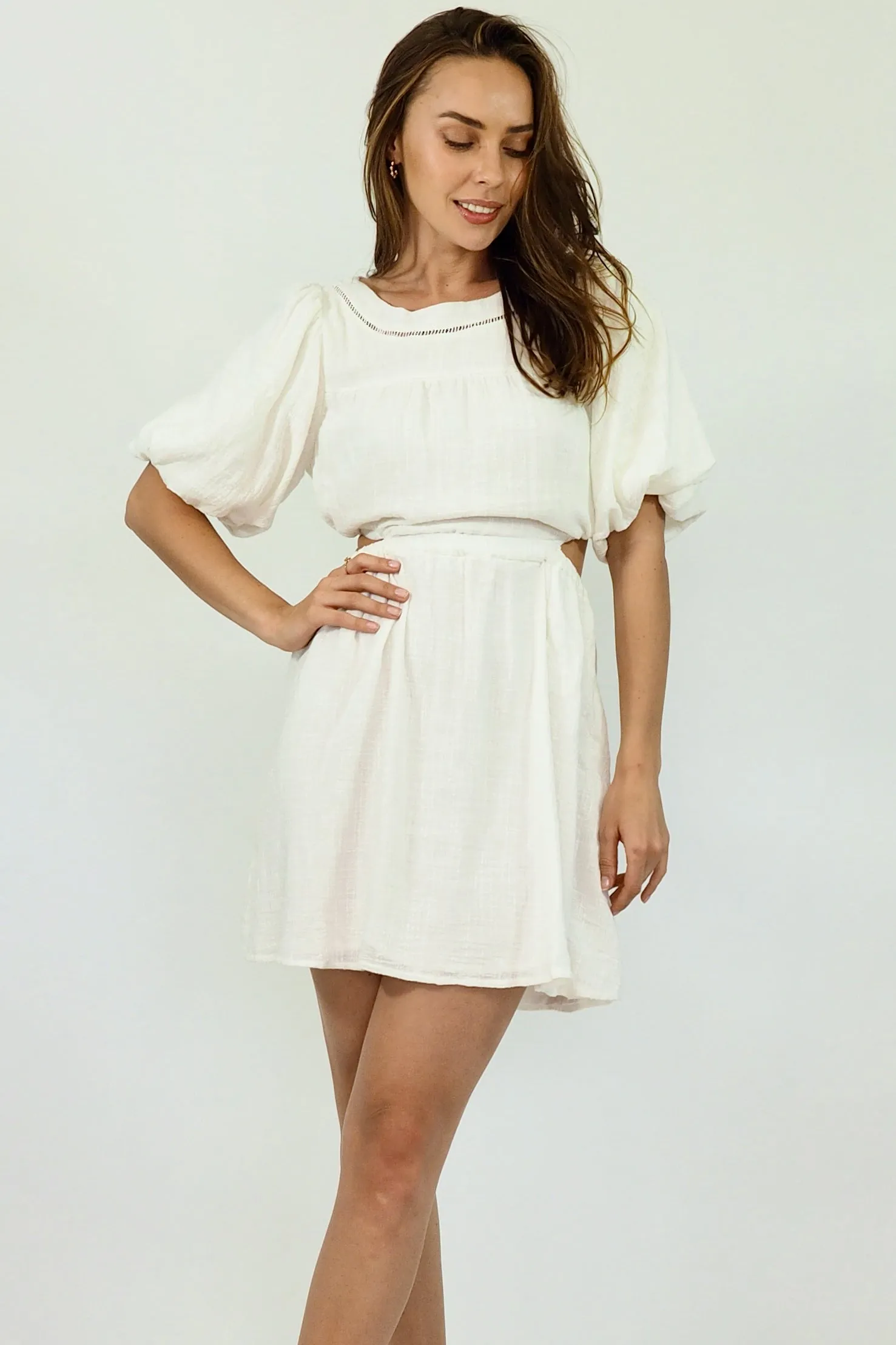 Leanne Mini Dress - White