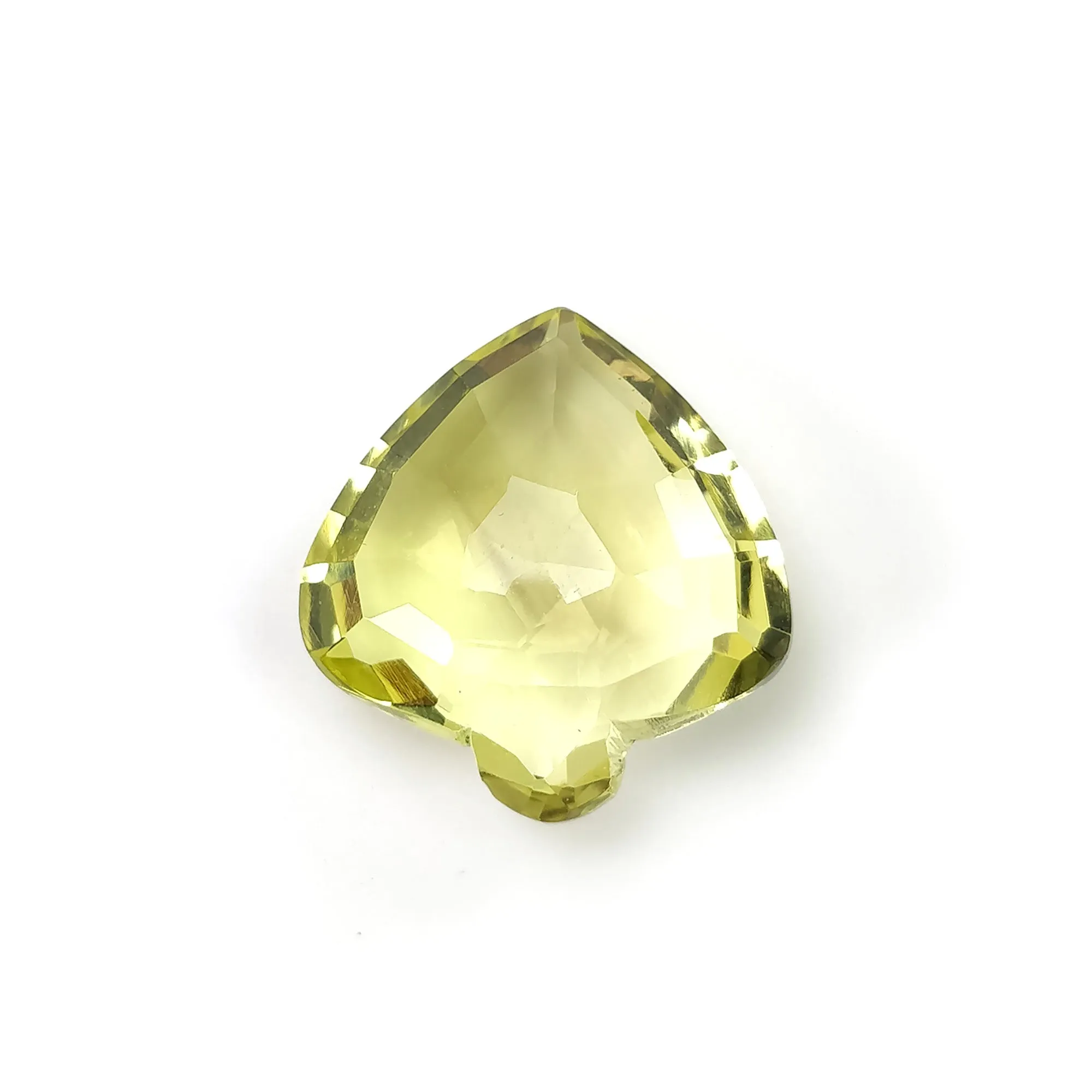 LEMON QUARTZ Gemstone Rose Cut : 14.00cts Natural Untreated Unheated Quartz Uneven Shape 19*18mm