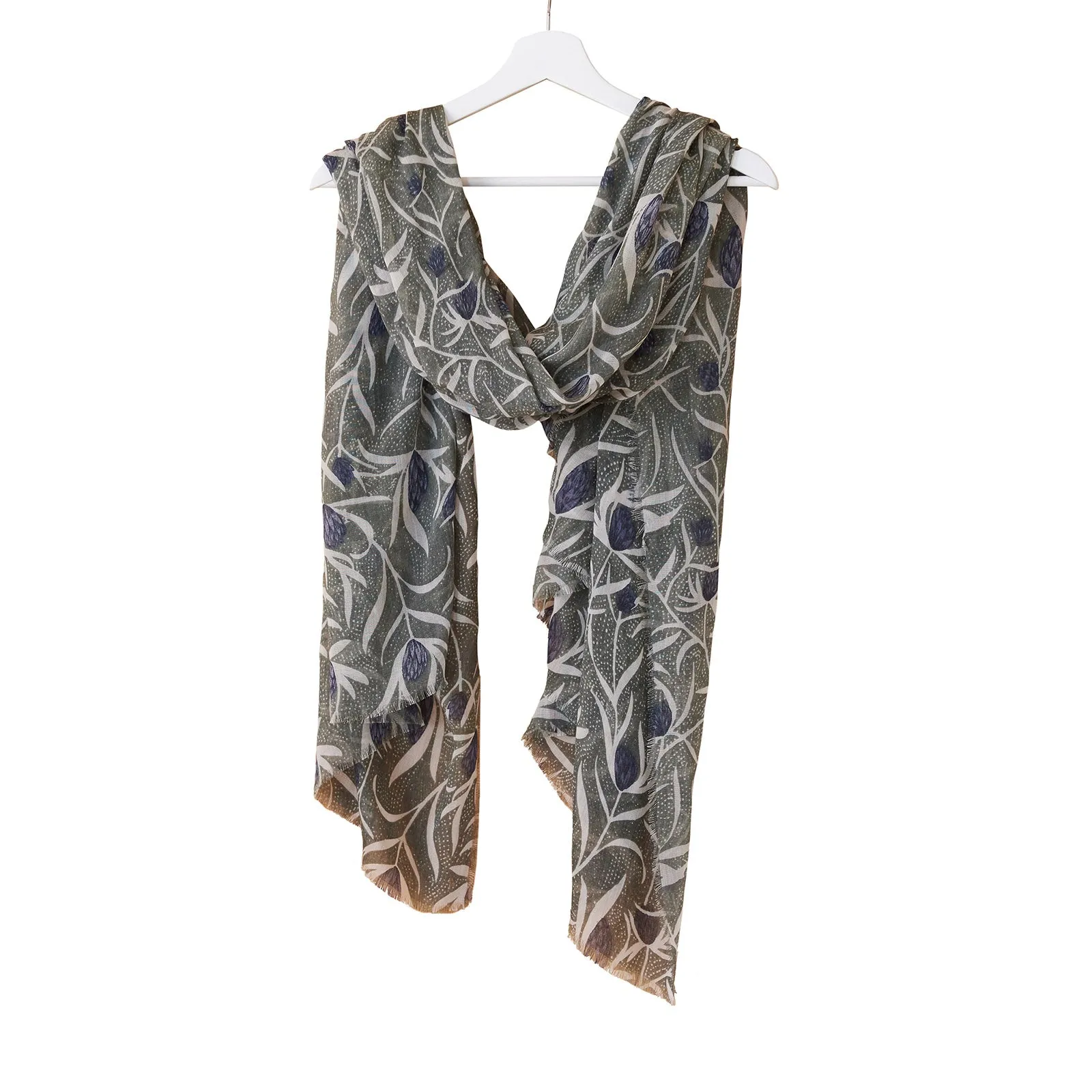 Magnolia Pod Moss Green Featherweight Scarf