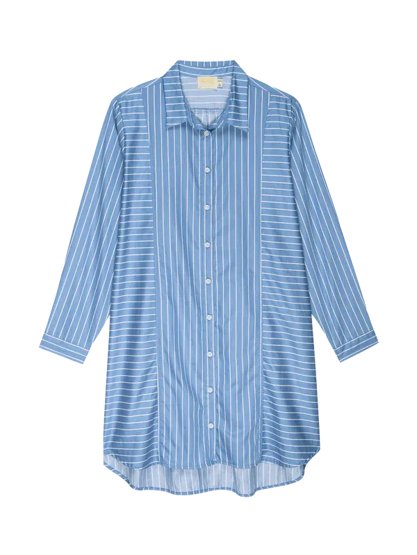 MARNI OVERSIZED BUTTON UP MINI DRESS - NATION