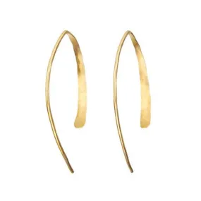 Medium Gold Wishbone Earrings