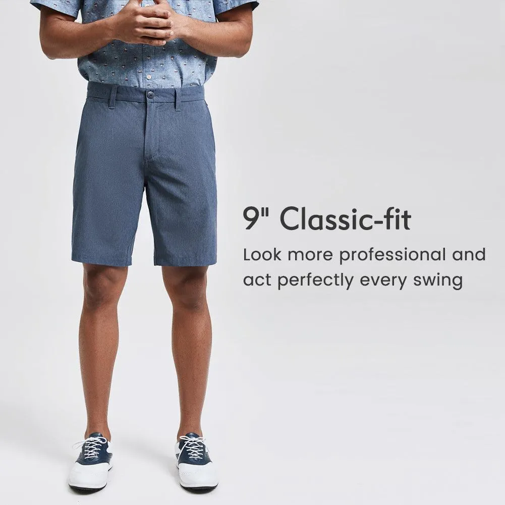 Men's 9 Inseam Slim-fit Golf Shorts