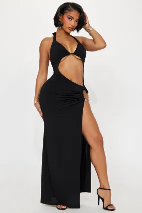 Milani Cut Out Maxi Dress - Black