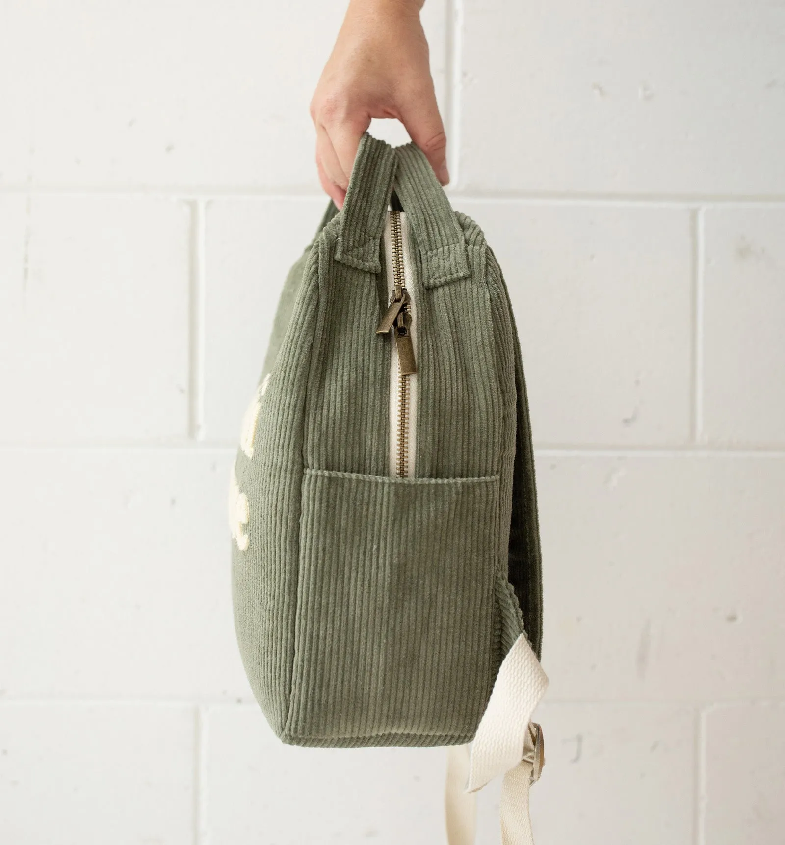 Mini Muse Organic Backpack - Olive