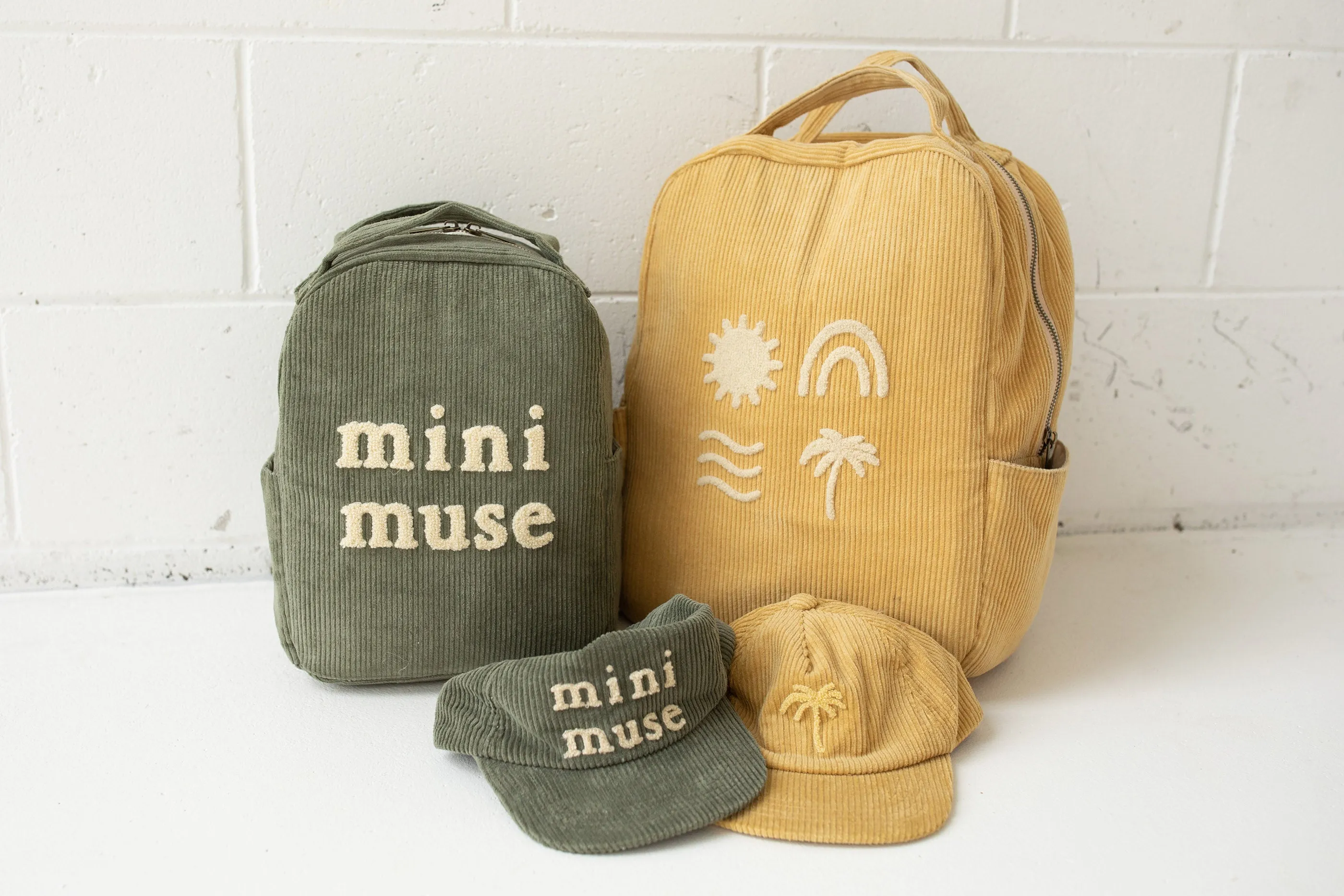 Mini Muse Organic Backpack - Olive