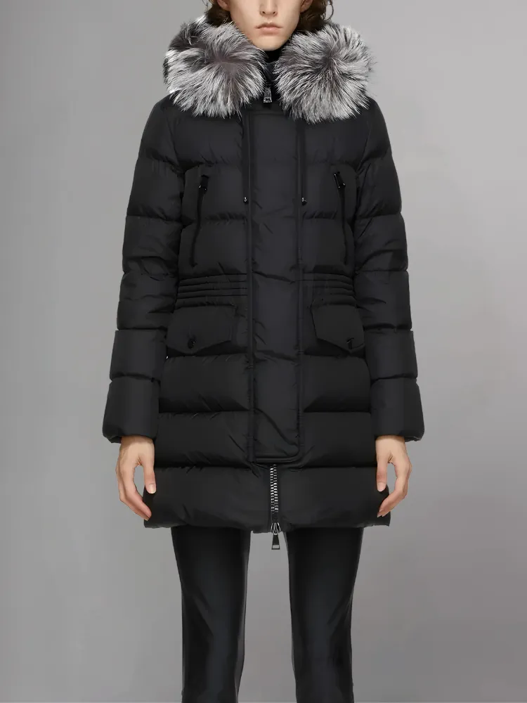 Moncler Black 'Aphroti' Hooded Parka Jacket